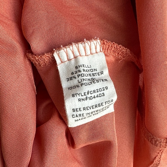 Orange Smocked Ruffle Sleeve Dress - Picture 7 of 7